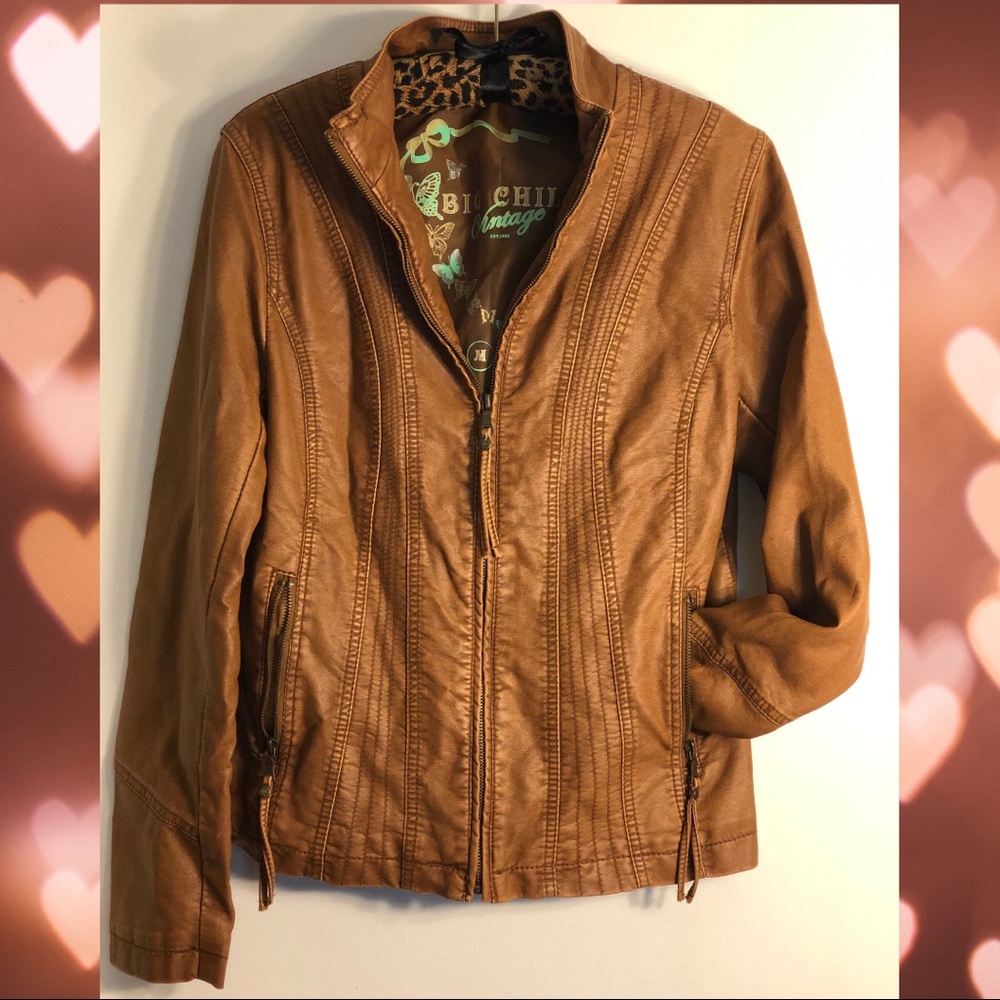 Big Chill Vintage Faux-Leather Jacket